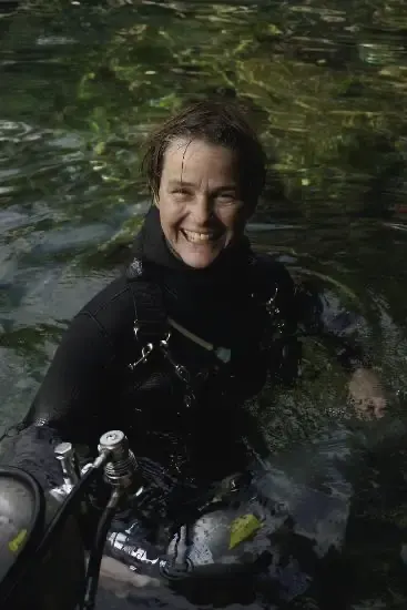 Christine Loew Instructora Entrenadora TDI Instructora de Buceo en Cuevas México