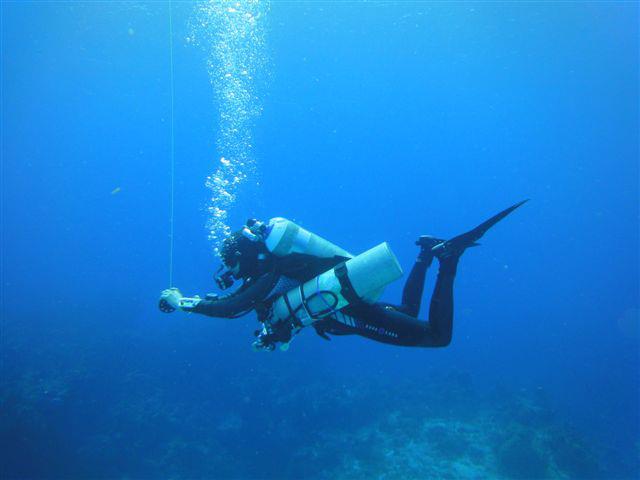Plongée profonde à Cozumel avec décompression au Nitrox et à l'oxygène
