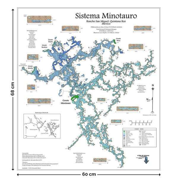 Cave map - Cenote Minotauro
