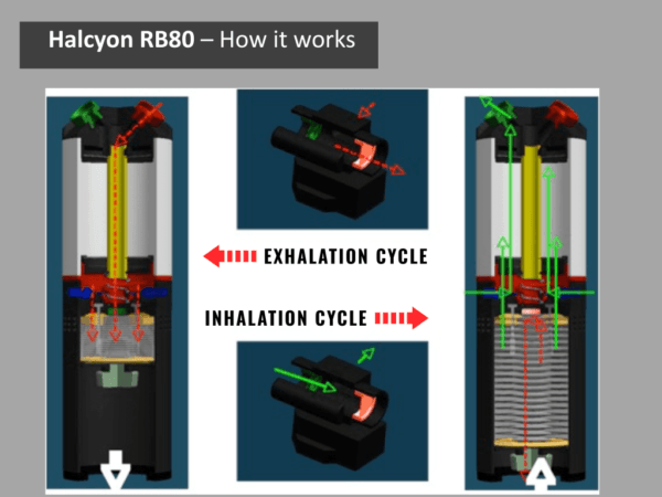 Halcyon recycleur Sidemount RB80 et RBK
