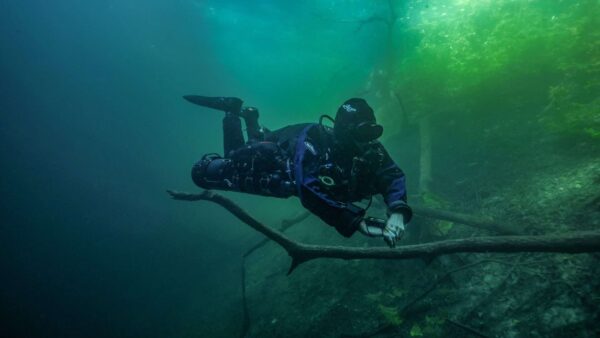 Géraldine Solignac - Side Mount Liberty CCR Instructor - Cenote Orquidea - Mexico